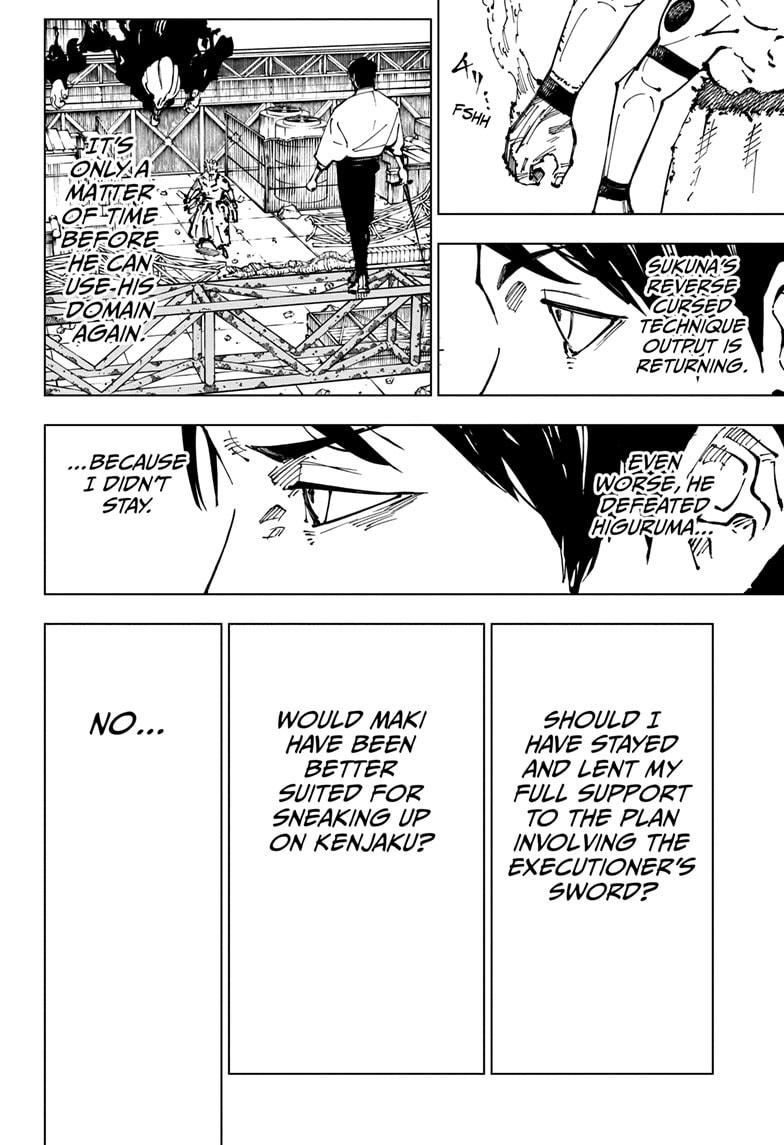 Jujutsu Kaisen Manga Chapter 249 page 8 - Inhuman Makyo Shinjuku Showdown, Part 21 scene