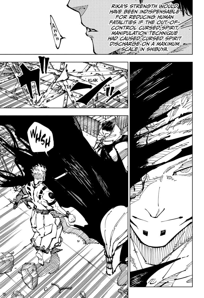 Jujutsu Kaisen Manga Chapter 249 page 9 - Inhuman Makyo Shinjuku Showdown, Part 21 scene
