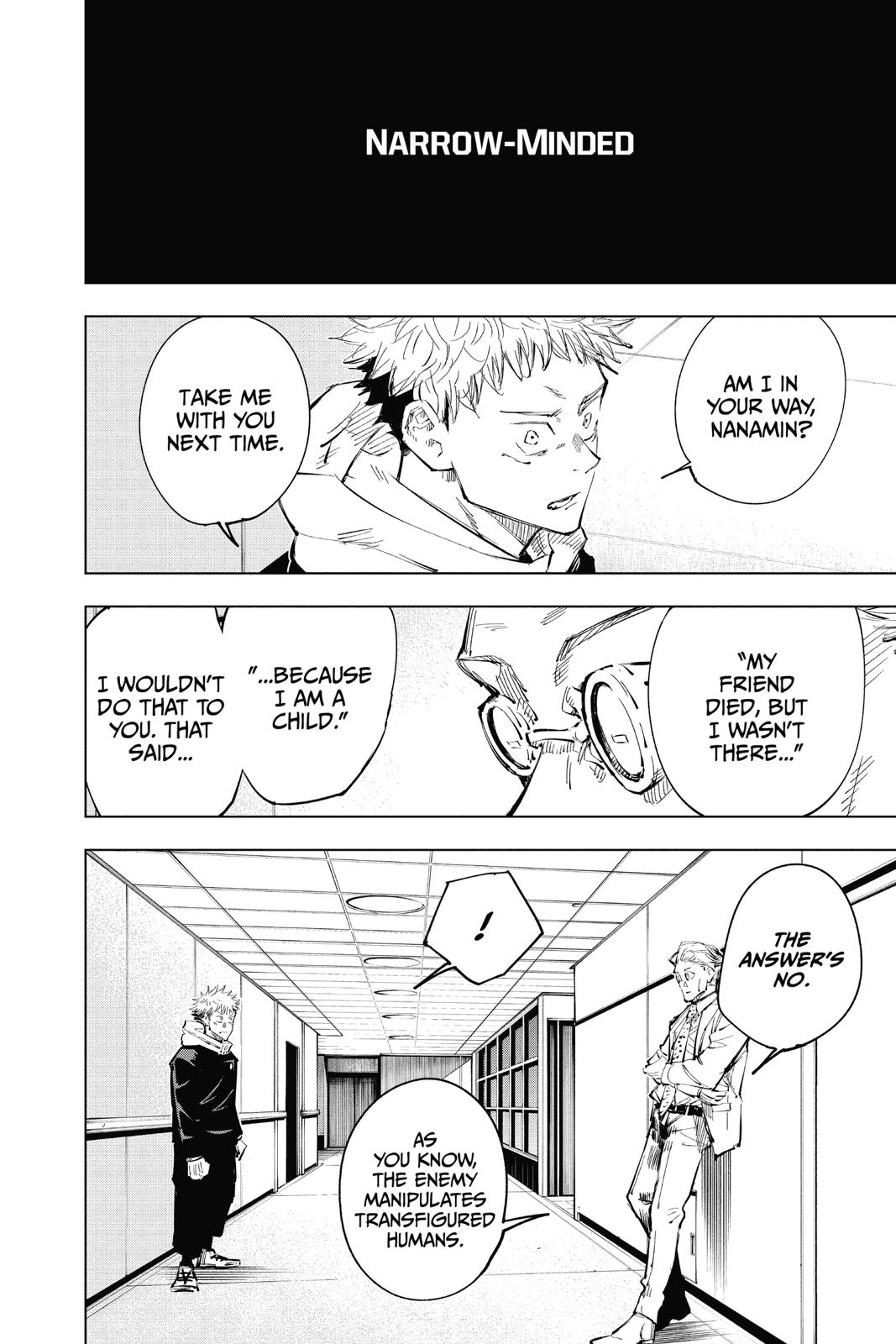 Jujutsu Kaisen Manga Chapter 25 page 2 - Narrow Minded scene