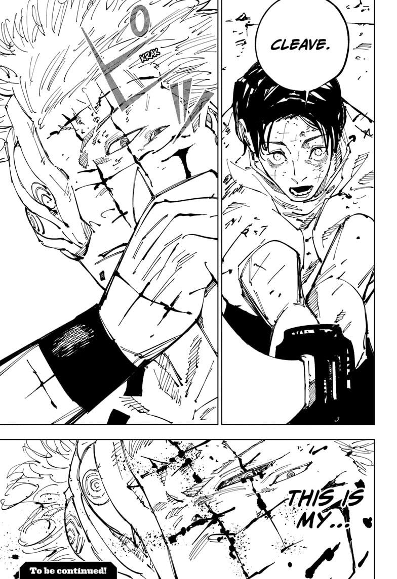 Jujutsu Kaisen Manga Chapter 250 page 19 - Inhuman Makyo Shinjuku Showdown, Part 22 scene