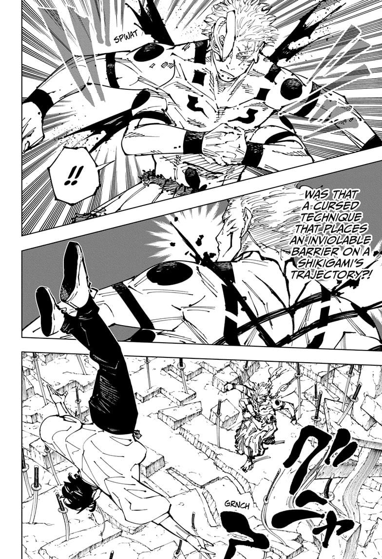 Jujutsu Kaisen Manga Chapter 250 page 4 - Inhuman Makyo Shinjuku Showdown, Part 22 scene