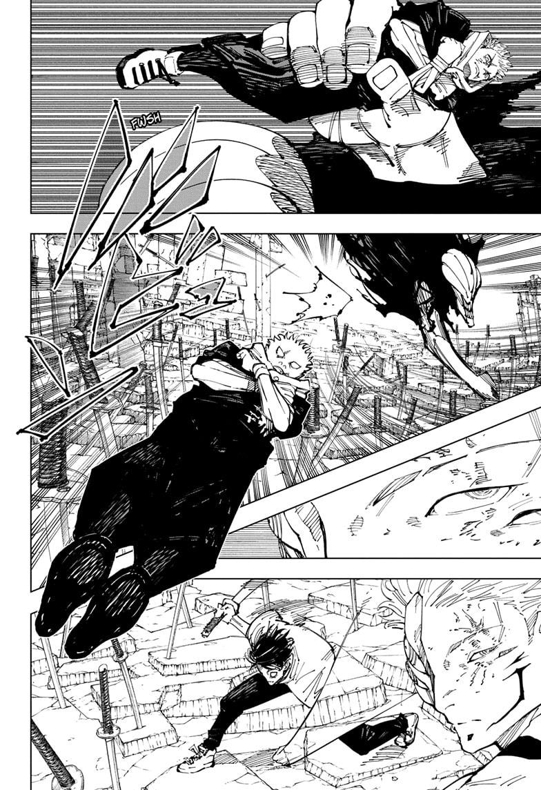 Jujutsu Kaisen Manga Chapter 250 page 6 - Inhuman Makyo Shinjuku Showdown, Part 22 scene