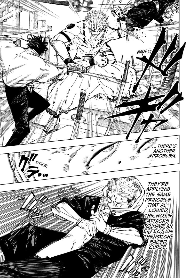 Jujutsu Kaisen Manga Chapter 250 page 7 - Inhuman Makyo Shinjuku Showdown, Part 22 scene