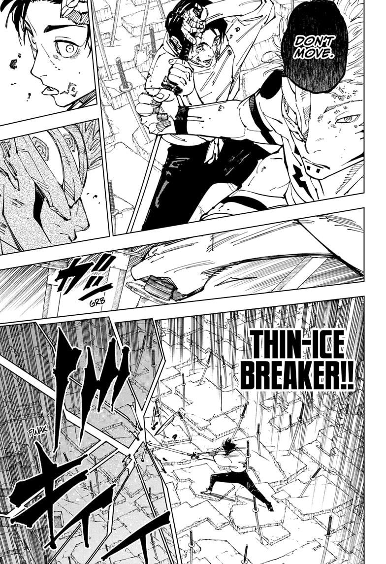Jujutsu Kaisen Manga Chapter 250 page 9 - Inhuman Makyo Shinjuku Showdown, Part 22 scene