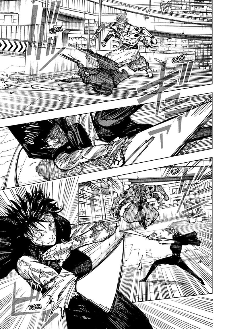 Jujutsu Kaisen Manga Chapter 252 page 10 - Inhuman Makyo Shinjuku Showdown, Part 24 scene
