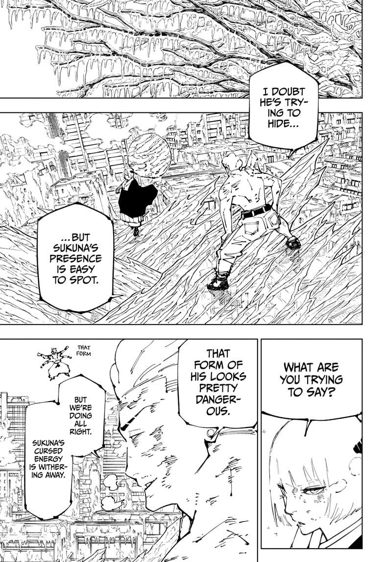Jujutsu Kaisen Manga Chapter 252 page 16 - Inhuman Makyo Shinjuku Showdown, Part 24 scene