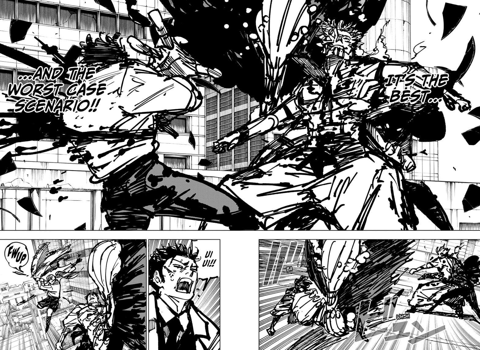 Jujutsu Kaisen Manga Chapter 252 page 4 - Inhuman Makyo Shinjuku Showdown, Part 24 scene