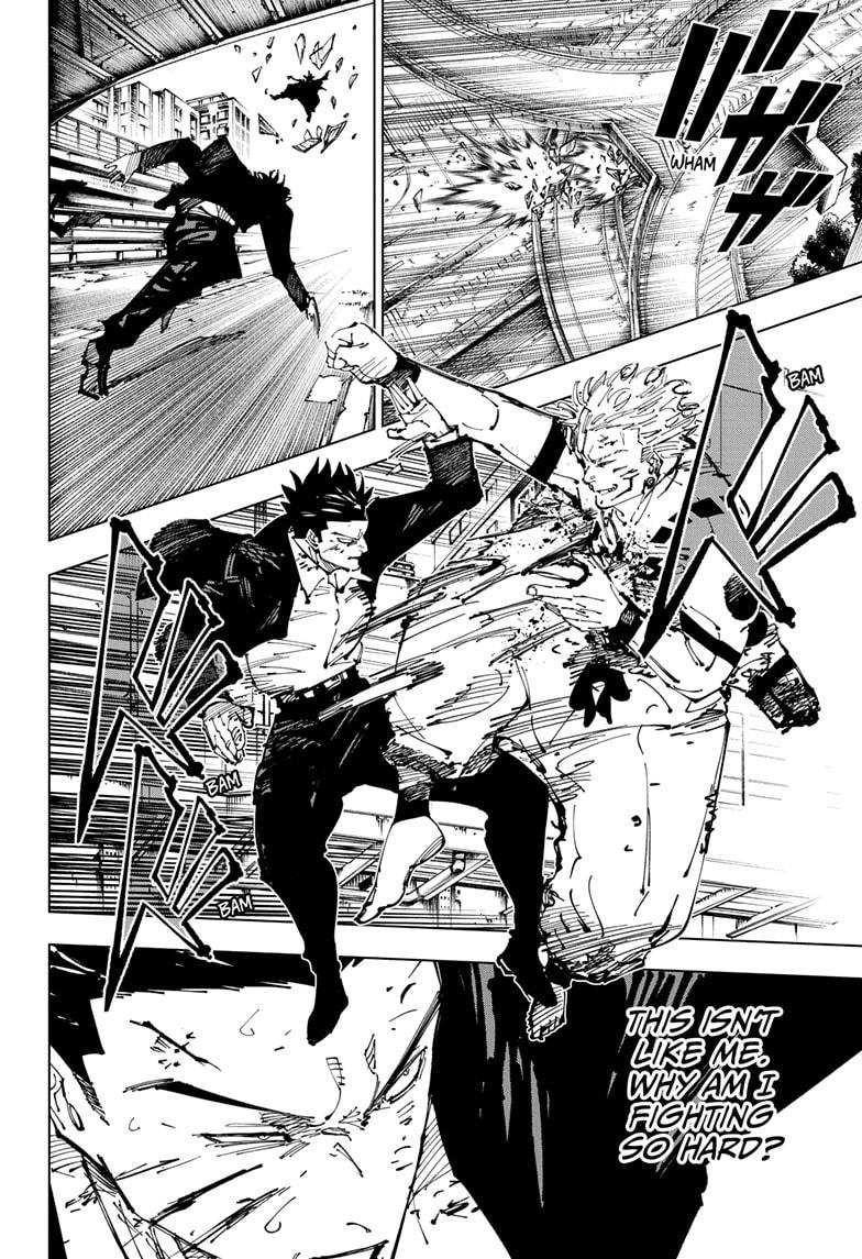 Jujutsu Kaisen Manga Chapter 254 page 12 - Inhuman Makyo Shinjuku Showdown, Part 26 scene