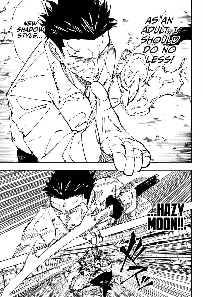 Jujutsu Kaisen Manga Chapter 254 page 15 - Inhuman Makyo Shinjuku Showdown, Part 26 scene