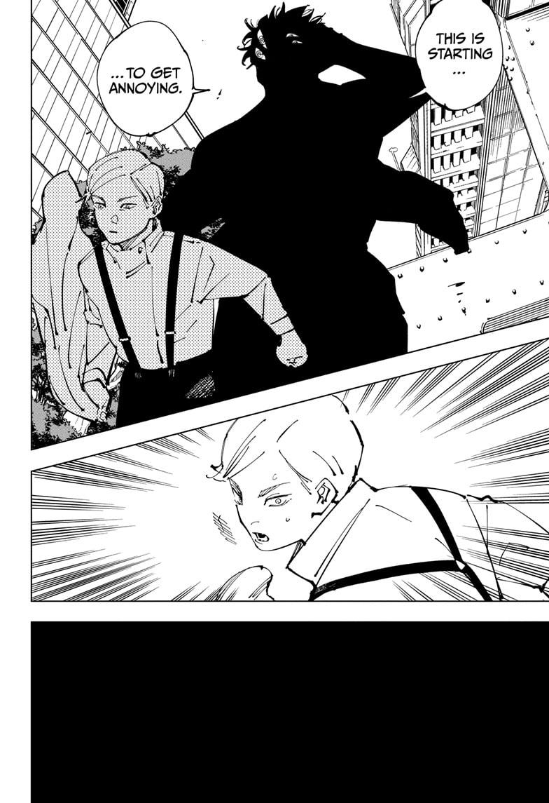 Jujutsu Kaisen Manga Chapter 254 page 18 - Inhuman Makyo Shinjuku Showdown, Part 26 scene