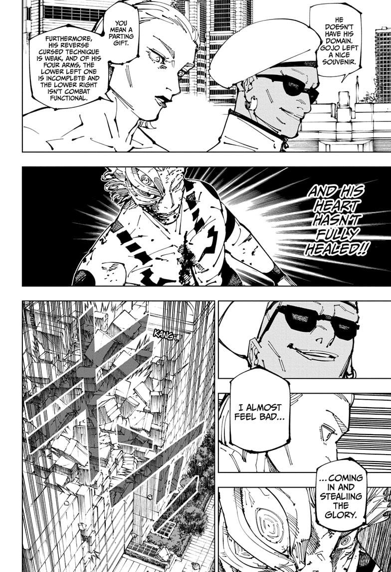 Jujutsu Kaisen Manga Chapter 255 page 6 - Inhuman Makyo Shinjuku Showdown, Part 27 scene