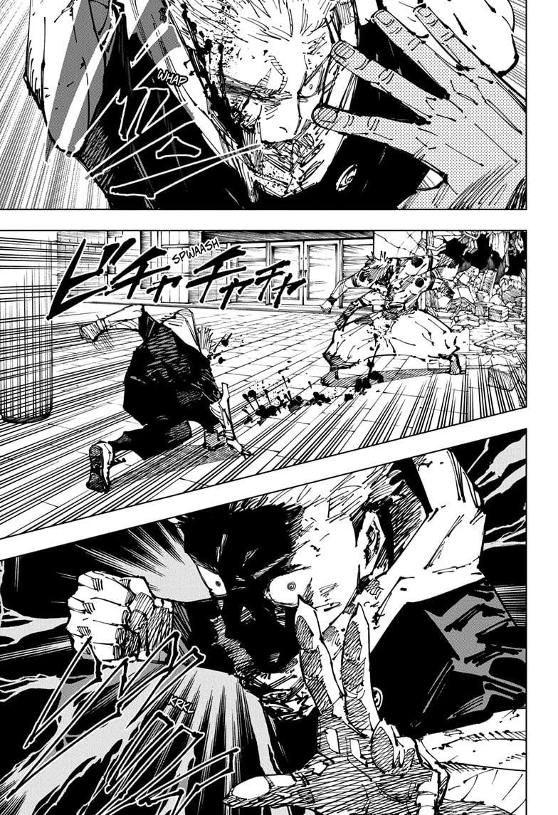 Jujutsu Kaisen Manga Chapter 256 page 15 - Inhuman Makyo Shinjuku Showdown, Part 28 scene