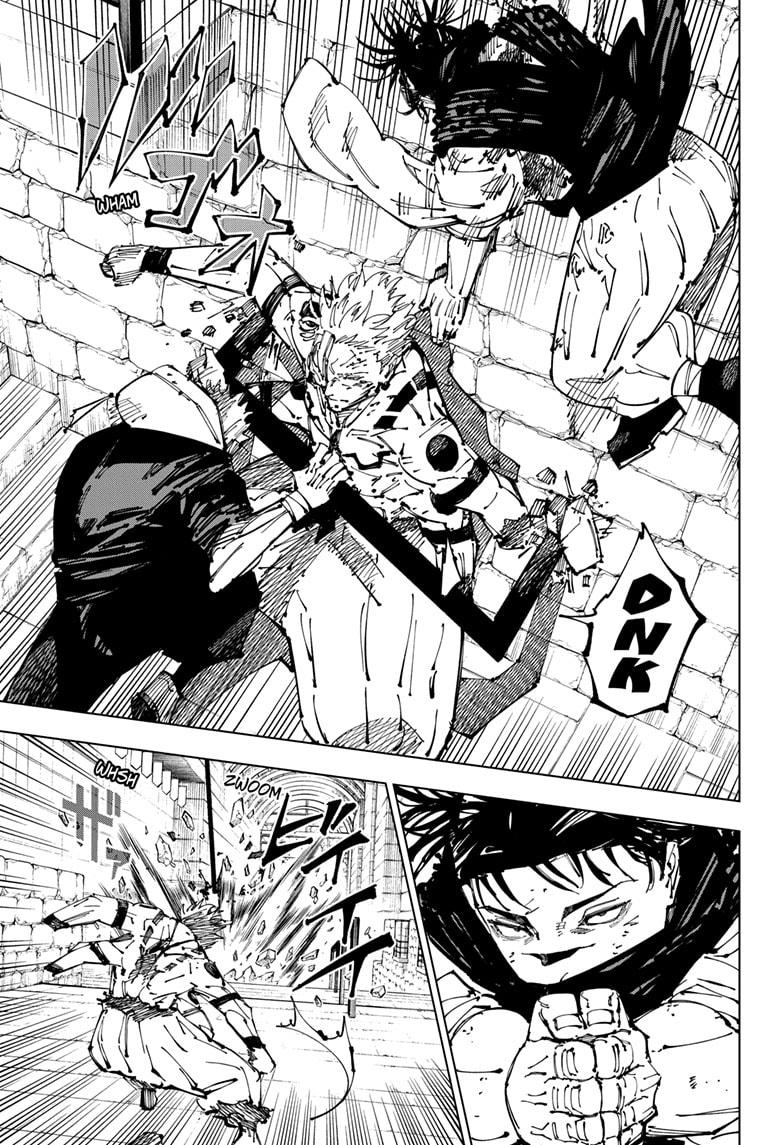 Jujutsu Kaisen Manga Chapter 256 page 5 - Inhuman Makyo Shinjuku Showdown, Part 28 scene
