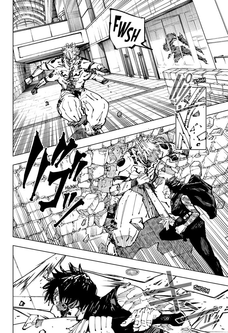 Jujutsu Kaisen Manga Chapter 256 page 6 - Inhuman Makyo Shinjuku Showdown, Part 28 scene
