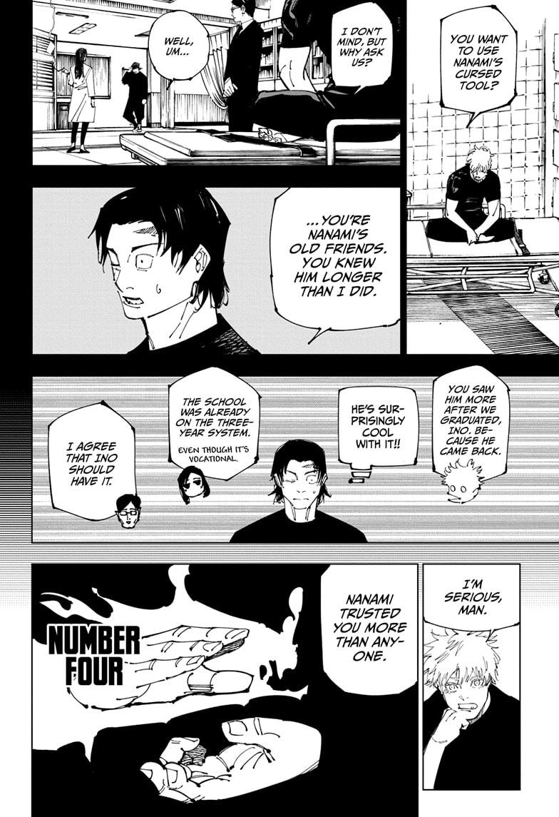 Jujutsu Kaisen Manga Chapter 257 page 10 - Inhuman Makyo Shinjuku Showdown, Part 29 scene