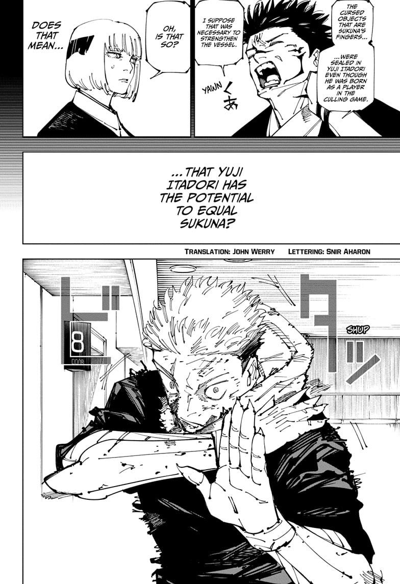 Jujutsu Kaisen Manga Chapter 257 page 2 - Inhuman Makyo Shinjuku Showdown, Part 29 scene