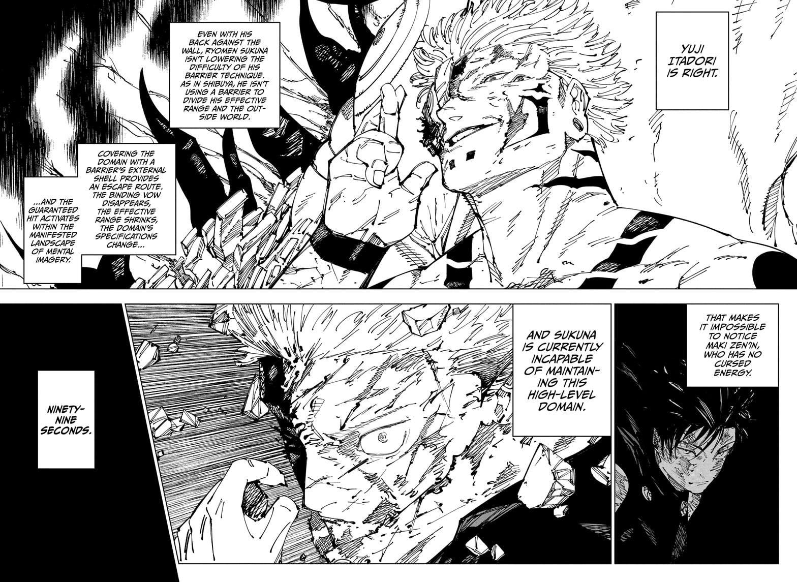 Jujutsu Kaisen Manga Chapter 258 page 10 - Inhuman Makyo Shinjuku Showdown, Part 30 scene