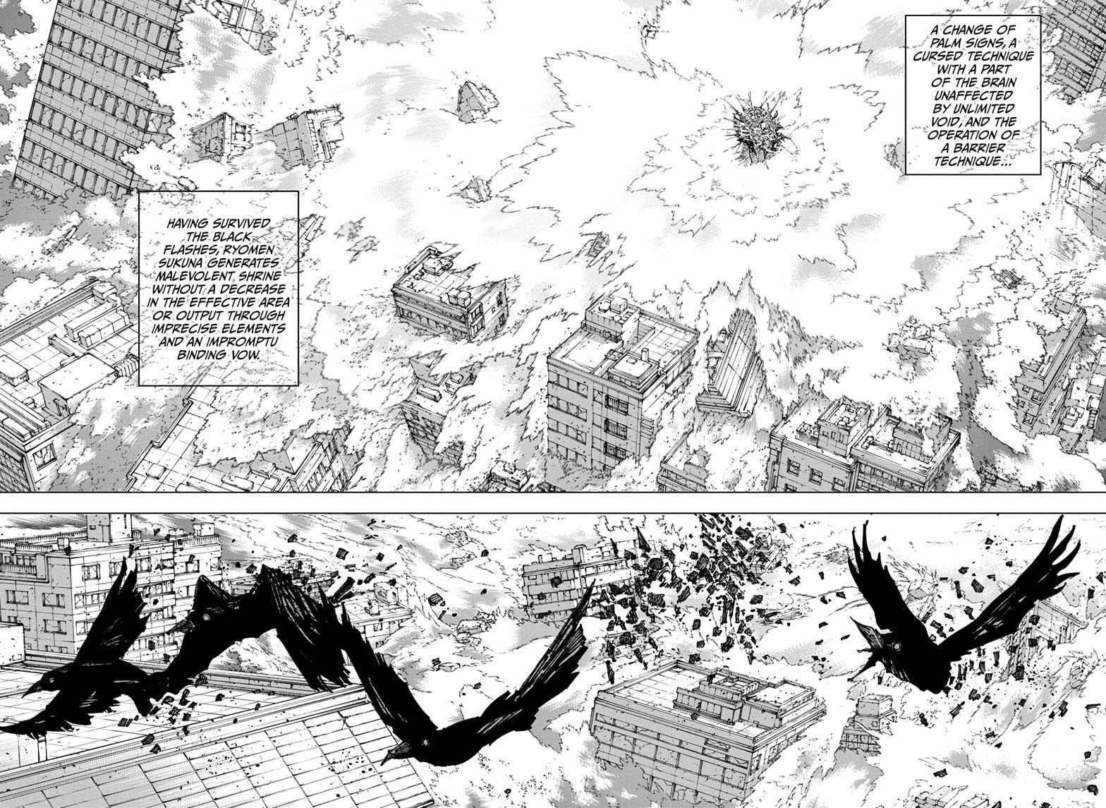 Jujutsu Kaisen Manga Chapter 258 page 3 - Inhuman Makyo Shinjuku Showdown, Part 30 scene