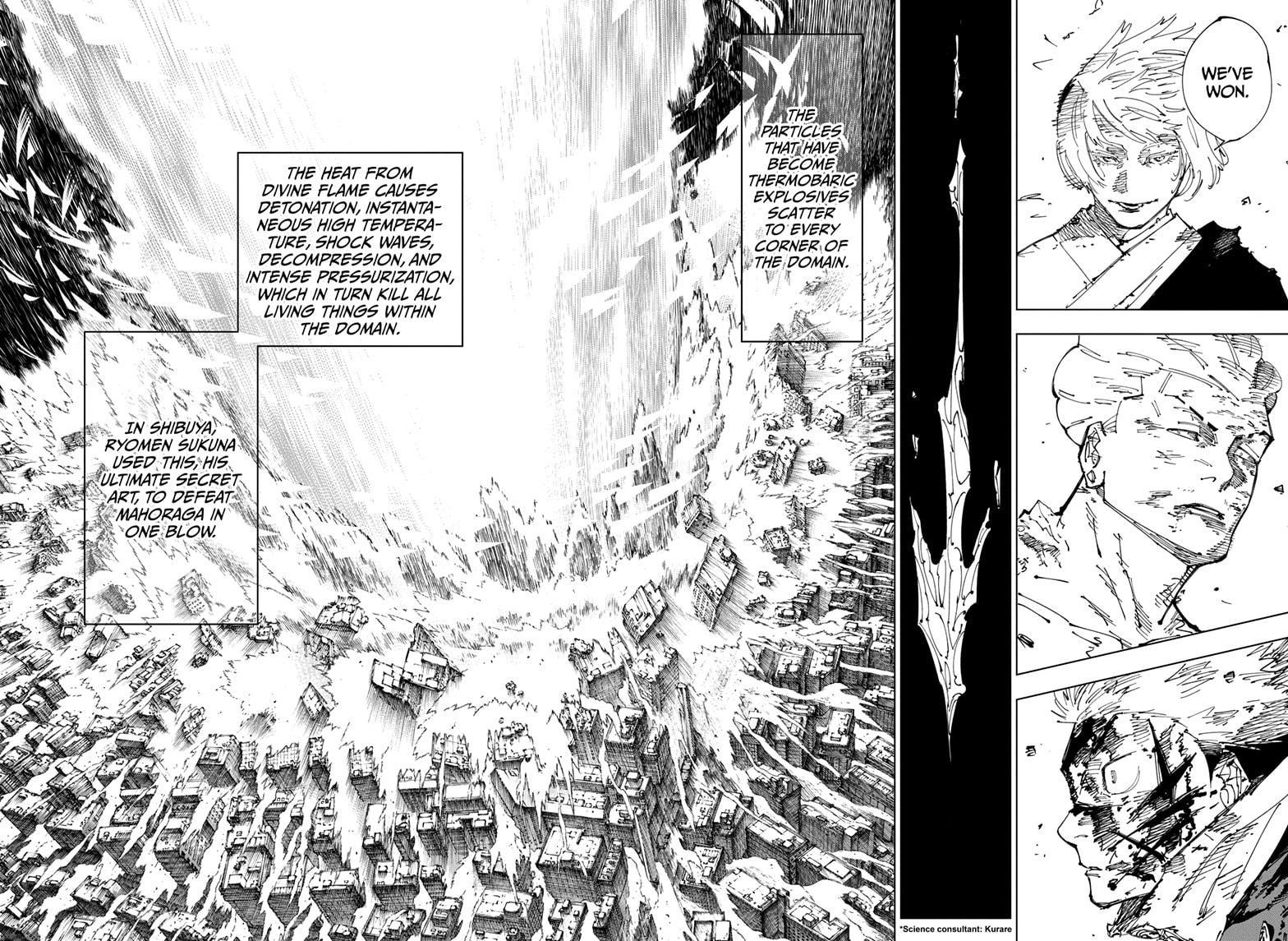 Jujutsu Kaisen Manga Chapter 259 page 3 - Inhuman Makyo Shinjuku Showdown, Part 31 scene