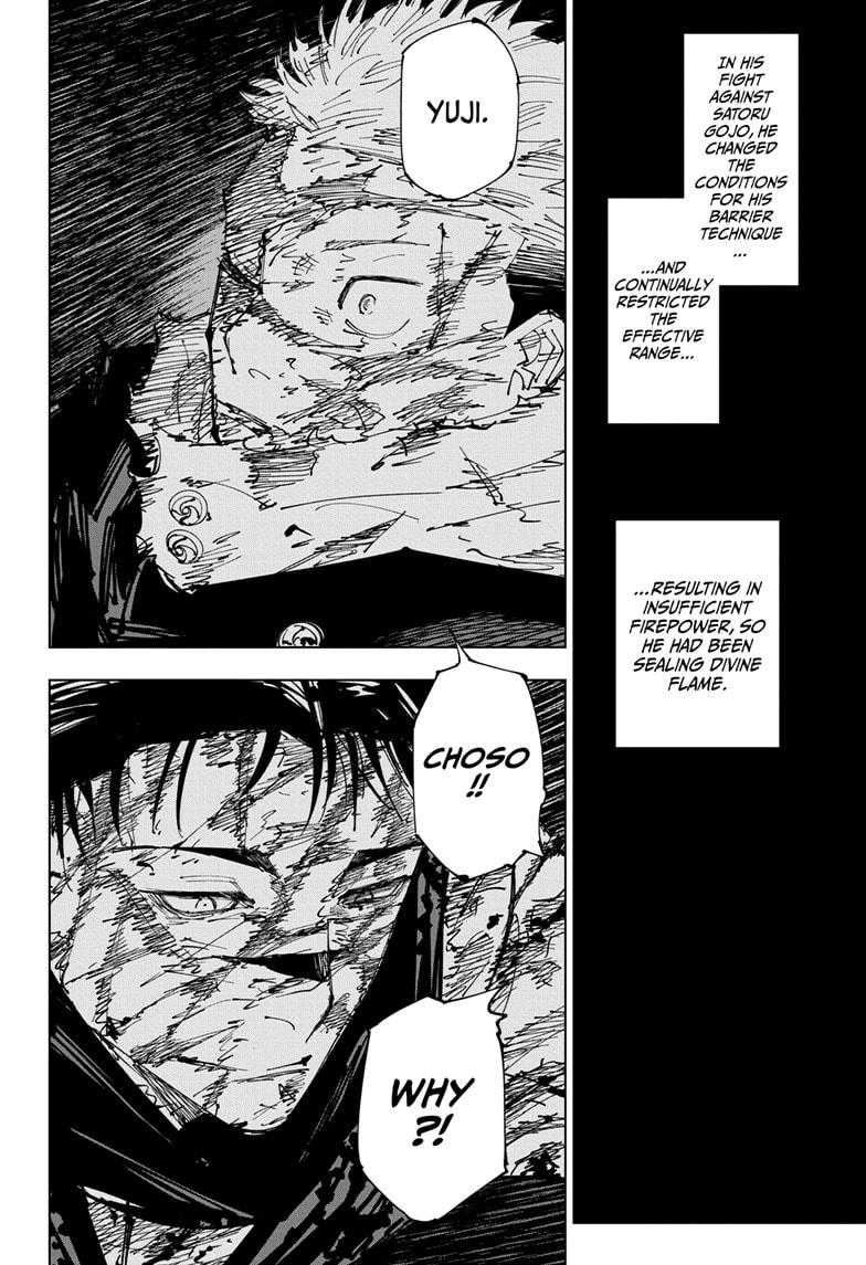 Jujutsu Kaisen Manga Chapter 259 page 4 - Inhuman Makyo Shinjuku Showdown, Part 31 scene