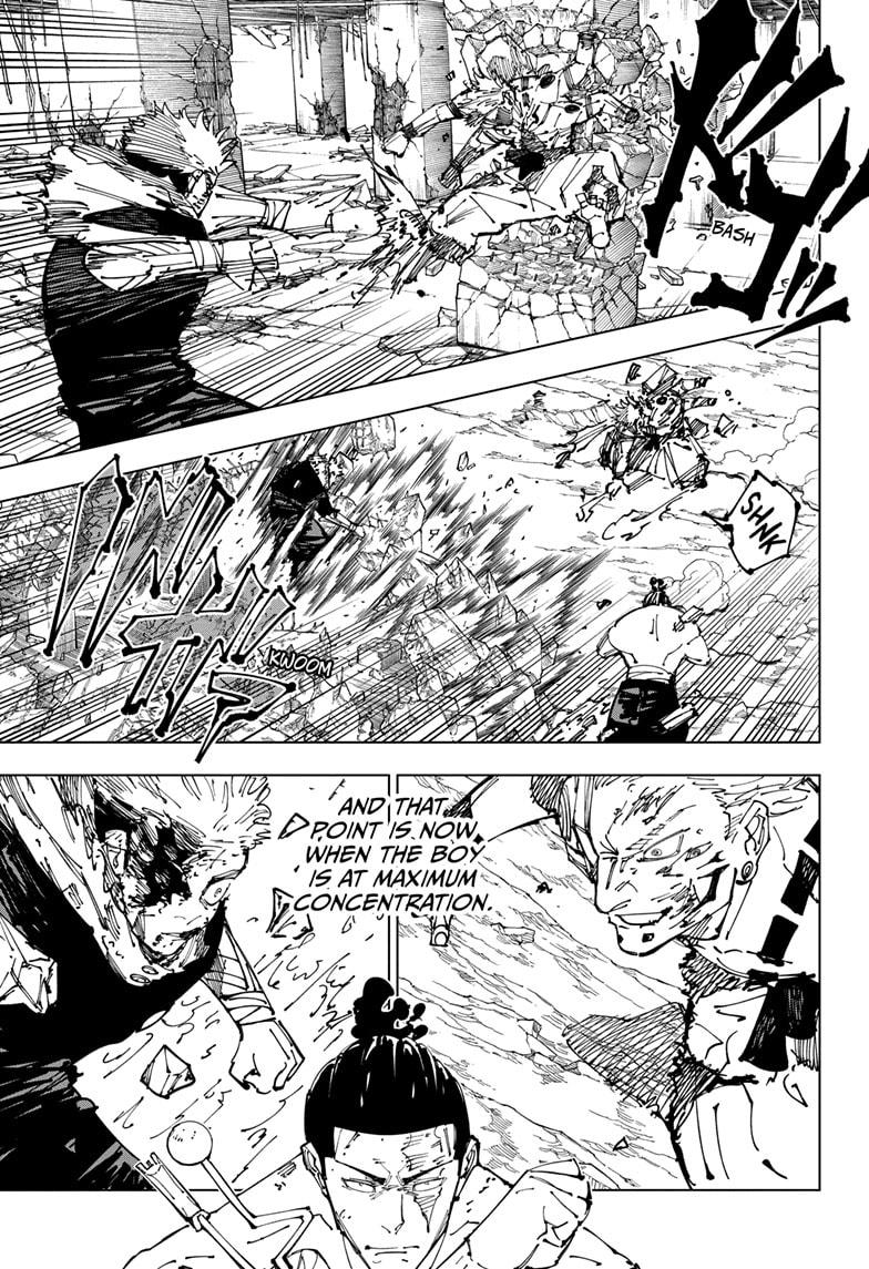 Jujutsu Kaisen Manga Chapter 260 page 12 - Inhuman Makyo Shinjuku Showdown, Part 32 scene