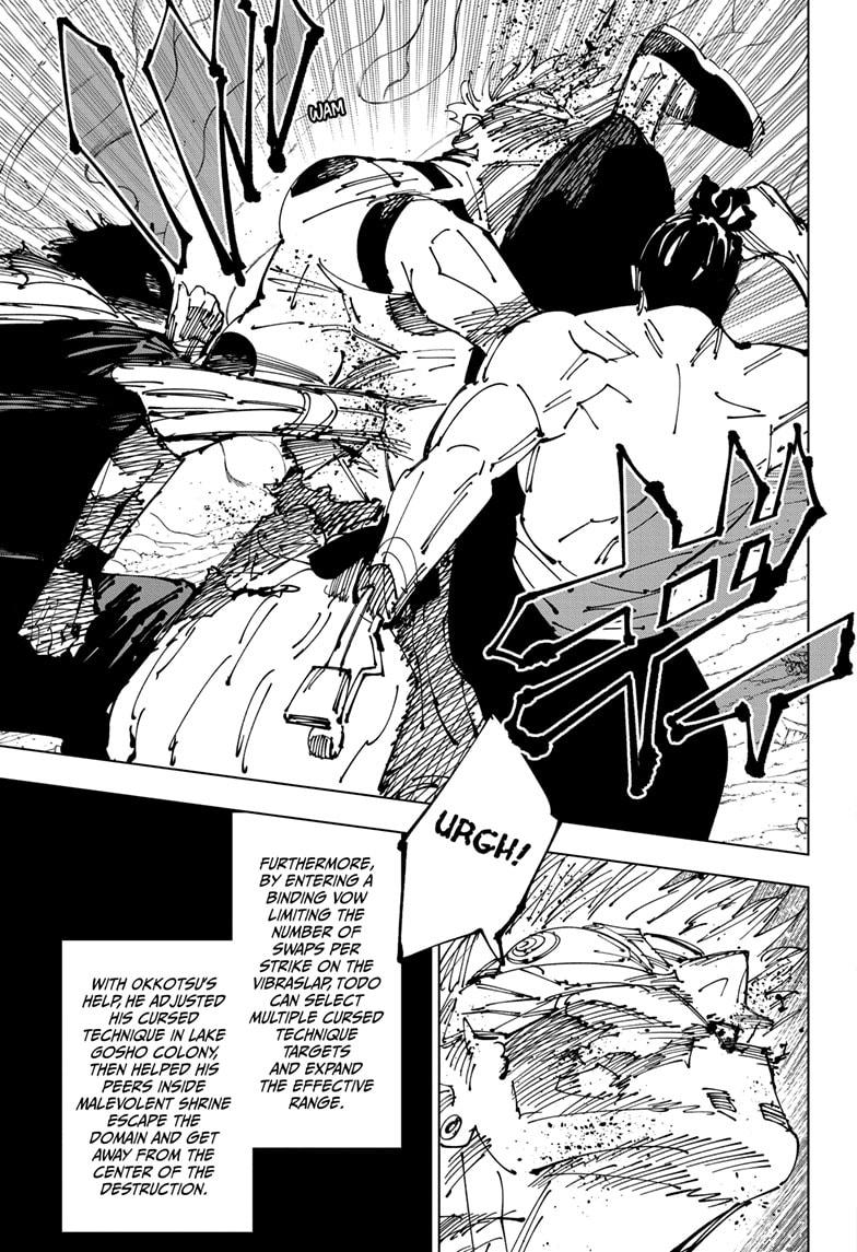 Jujutsu Kaisen Manga Chapter 260 page 4 - Inhuman Makyo Shinjuku Showdown, Part 32 scene