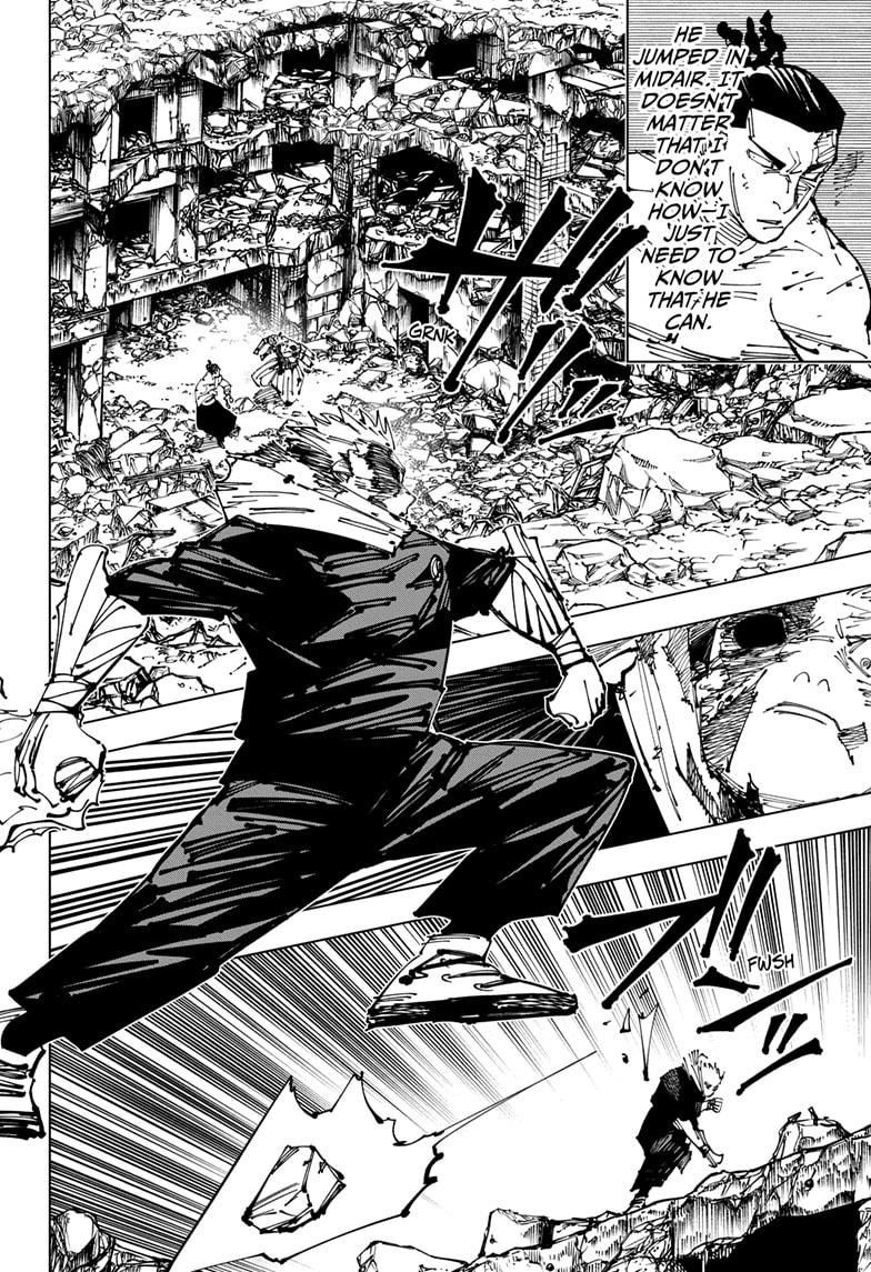 Jujutsu Kaisen Manga Chapter 260 page 7 - Inhuman Makyo Shinjuku Showdown, Part 32 scene