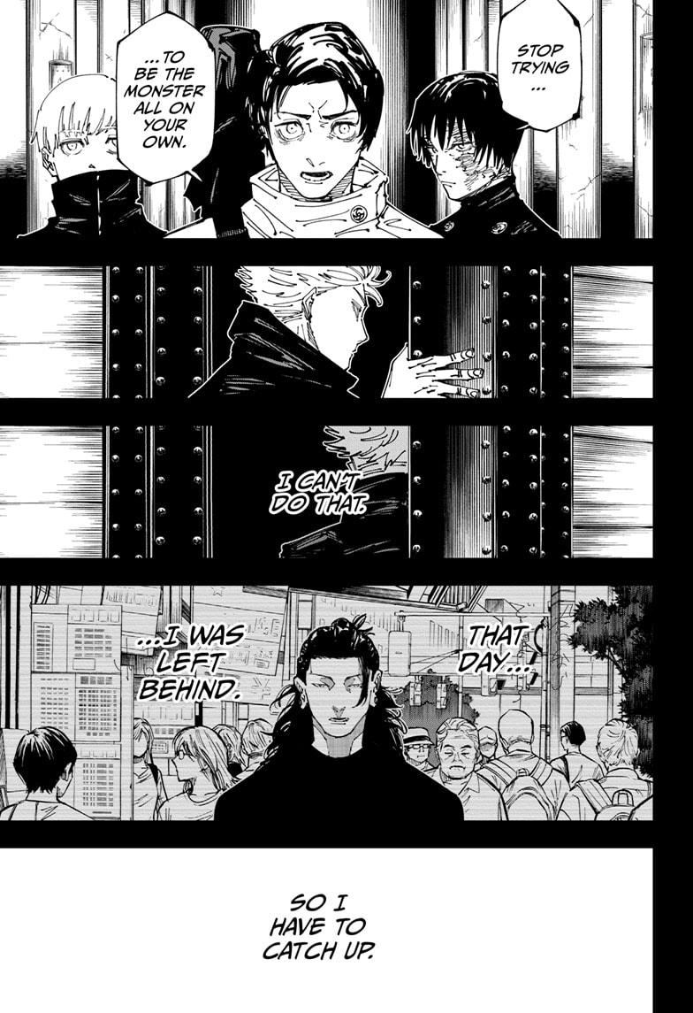 Jujutsu Kaisen Manga Chapter 261 page 11 - Inhuman Makyo Shinjuku Showdown, Part 33 scene