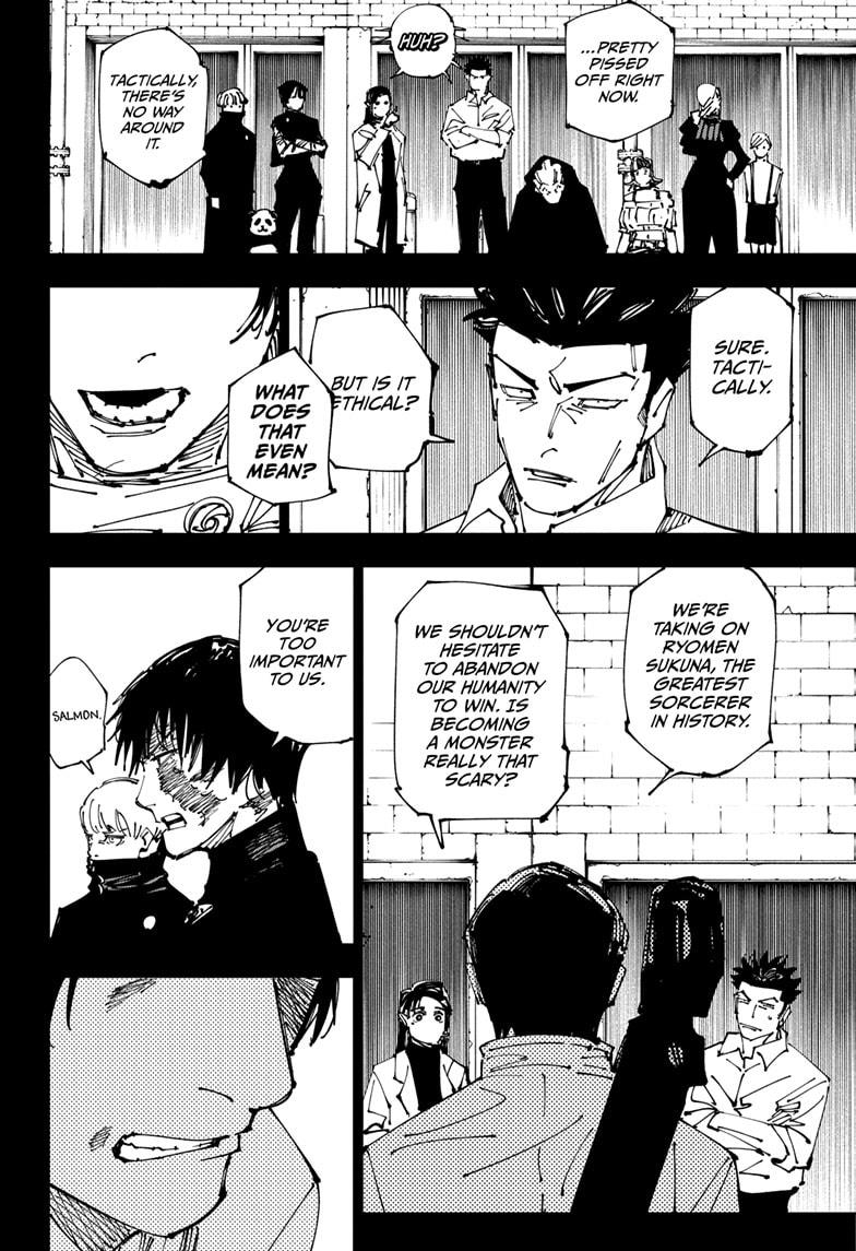 Jujutsu Kaisen Manga Chapter 261 page 6 - Inhuman Makyo Shinjuku Showdown, Part 33 scene