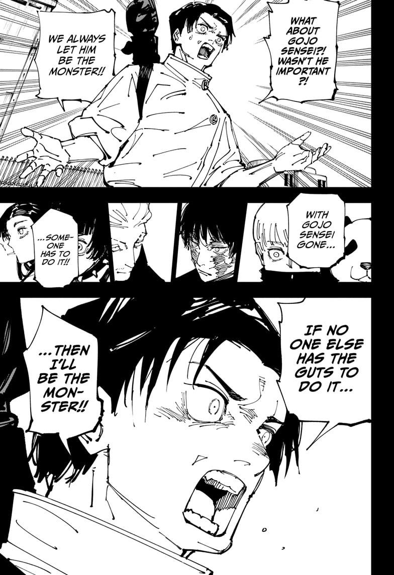 Jujutsu Kaisen Manga Chapter 261 page 7 - Inhuman Makyo Shinjuku Showdown, Part 33 scene
