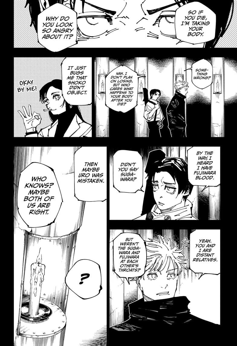 Jujutsu Kaisen Manga Chapter 261 page 8 - Inhuman Makyo Shinjuku Showdown, Part 33 scene