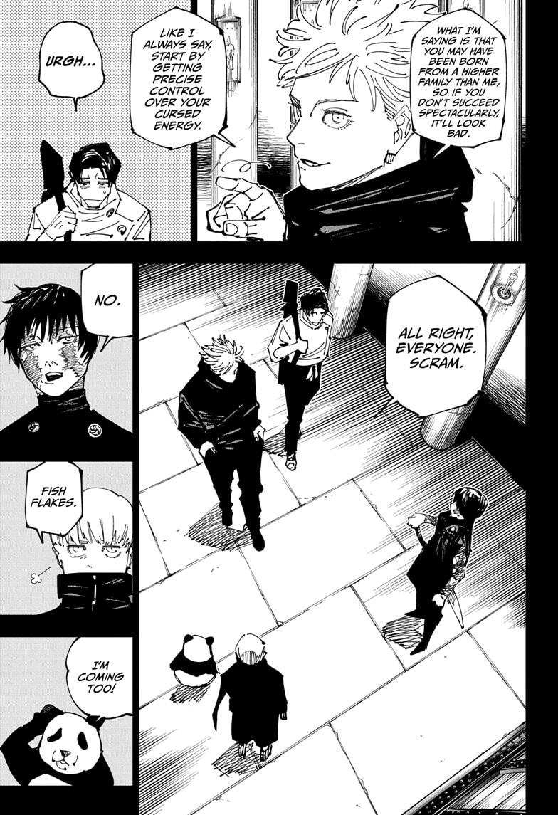 Jujutsu Kaisen Manga Chapter 261 page 9 - Inhuman Makyo Shinjuku Showdown, Part 33 scene