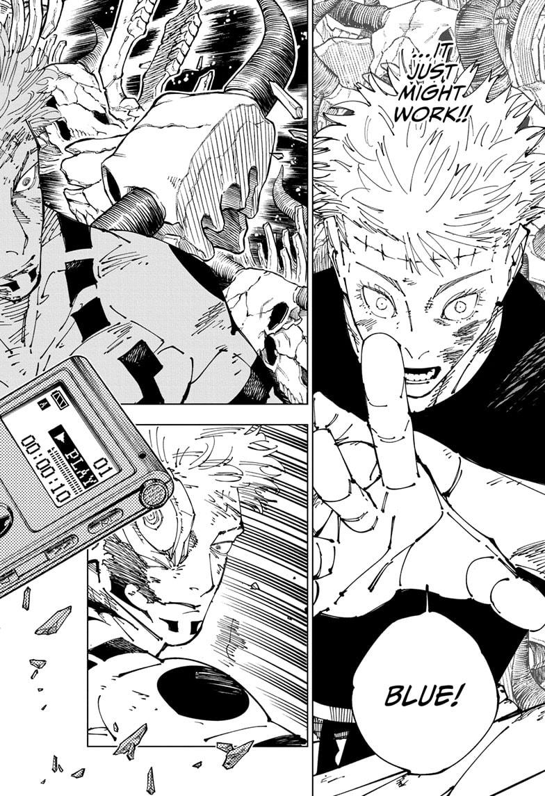 Jujutsu Kaisen Manga Chapter 262.2 page 10 - Inhuman Makyo Shinjuku Showdown, Part 34-2 scene
