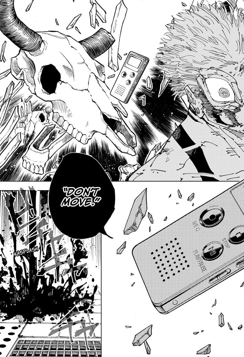Jujutsu Kaisen Manga Chapter 262.2 page 11 - Inhuman Makyo Shinjuku Showdown, Part 34-2 scene