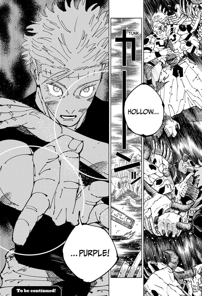 Jujutsu Kaisen Manga Chapter 262.2 page 13 - Inhuman Makyo Shinjuku Showdown, Part 34-2 scene