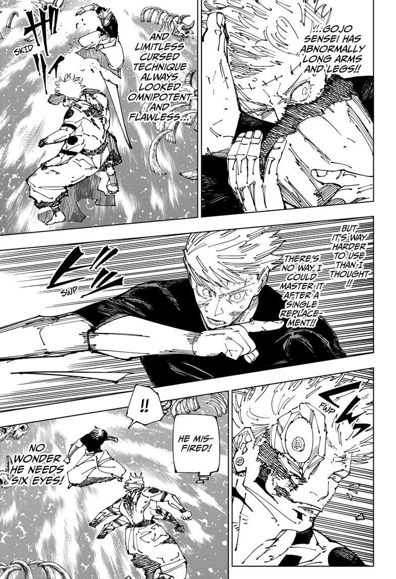Jujutsu Kaisen Manga Chapter 262.2 page 5 - Inhuman Makyo Shinjuku Showdown, Part 34-2 scene
