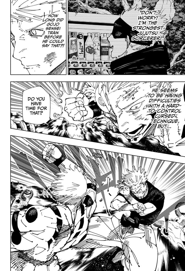 Jujutsu Kaisen Manga Chapter 262.2 page 6 - Inhuman Makyo Shinjuku Showdown, Part 34-2 scene