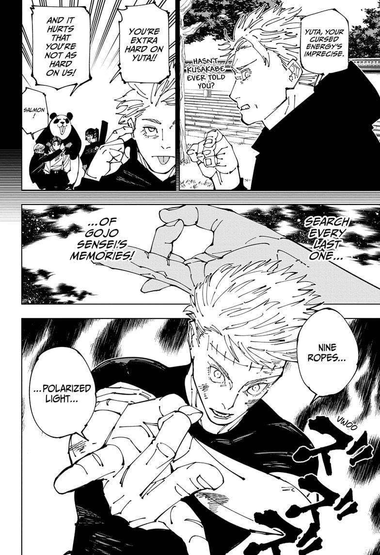 Jujutsu Kaisen Manga Chapter 262.2 page 8 - Inhuman Makyo Shinjuku Showdown, Part 34-2 scene