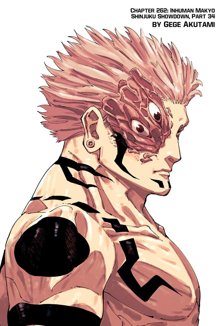 Jujutsu Kaisen Manga Chapter 262 page 1 - Inhuman Makyo Shinjuku Showdown, Part 34-1 scene