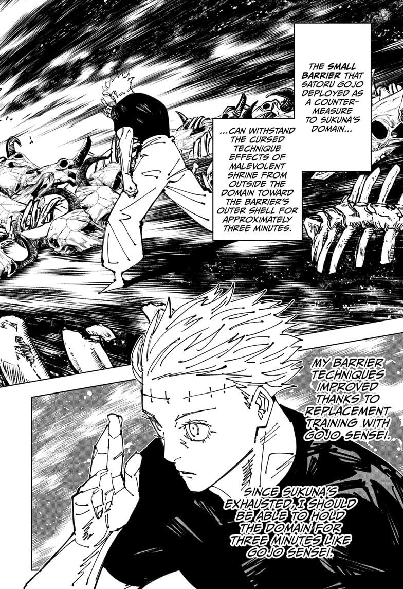 Jujutsu Kaisen Manga Chapter 262 page 5 - Inhuman Makyo Shinjuku Showdown, Part 34-1 scene