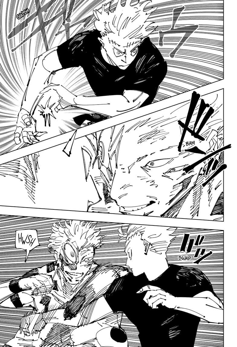 Jujutsu Kaisen Manga Chapter 262 page 8 - Inhuman Makyo Shinjuku Showdown, Part 34-1 scene
