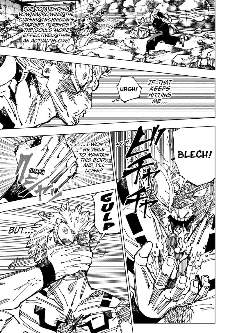 Jujutsu Kaisen Manga Chapter 263 page 11 - Inhuman Makyo Shinjuku Showdown, Part 35 scene