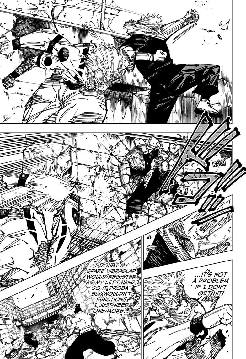 Jujutsu Kaisen Manga Chapter 263 page 13 - Inhuman Makyo Shinjuku Showdown, Part 35 scene