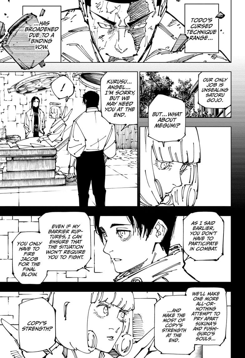 Jujutsu Kaisen Manga Chapter 263 page 17 - Inhuman Makyo Shinjuku Showdown, Part 35 scene