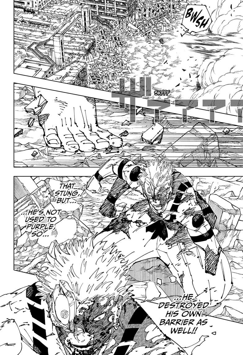 Jujutsu Kaisen Manga Chapter 263 page 2 - Inhuman Makyo Shinjuku Showdown, Part 35 scene