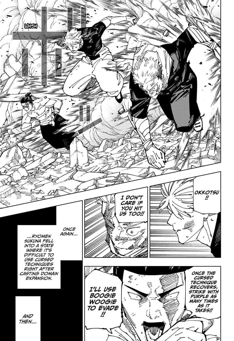 Jujutsu Kaisen Manga Chapter 263 page 3 - Inhuman Makyo Shinjuku Showdown, Part 35 scene