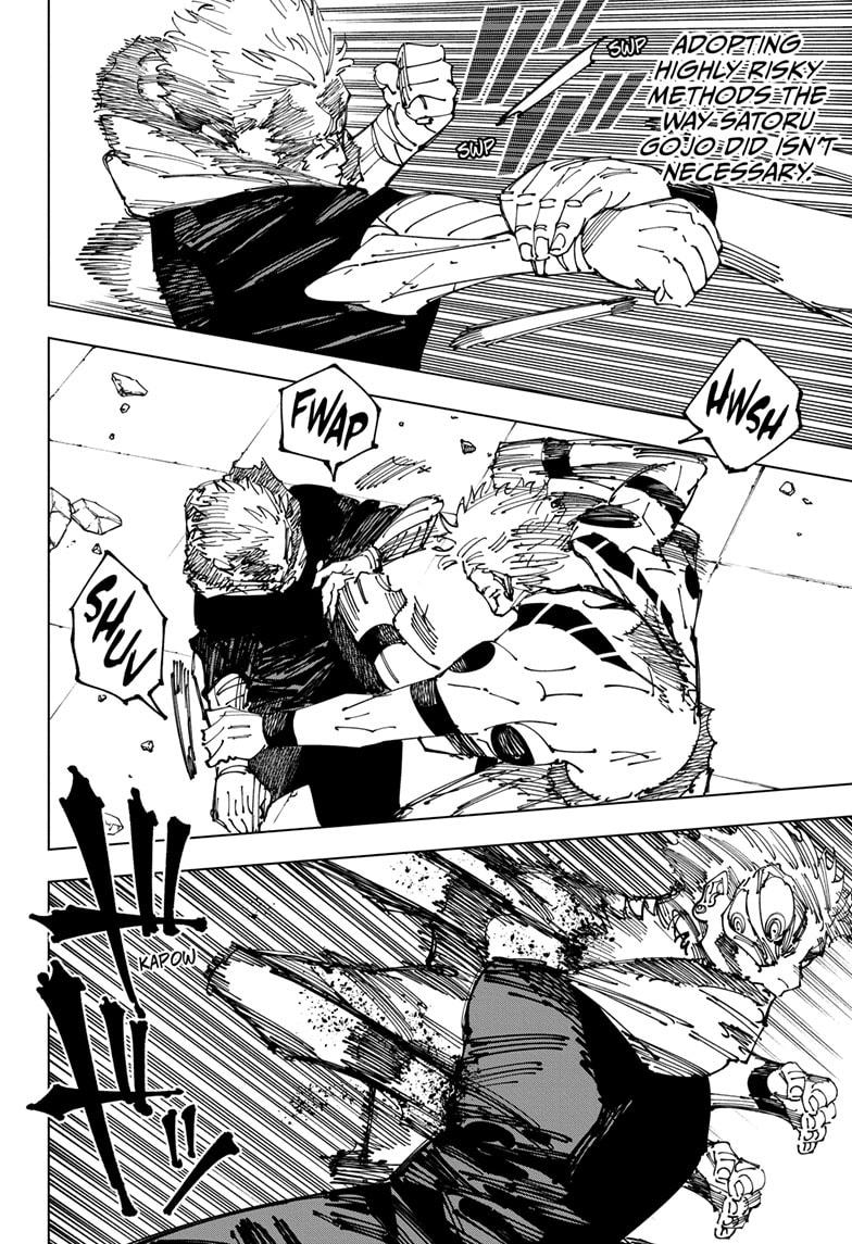 Jujutsu Kaisen Manga Chapter 264 page 12 - Inhuman Makyo Shinjuku Showdown, Part 36 scene