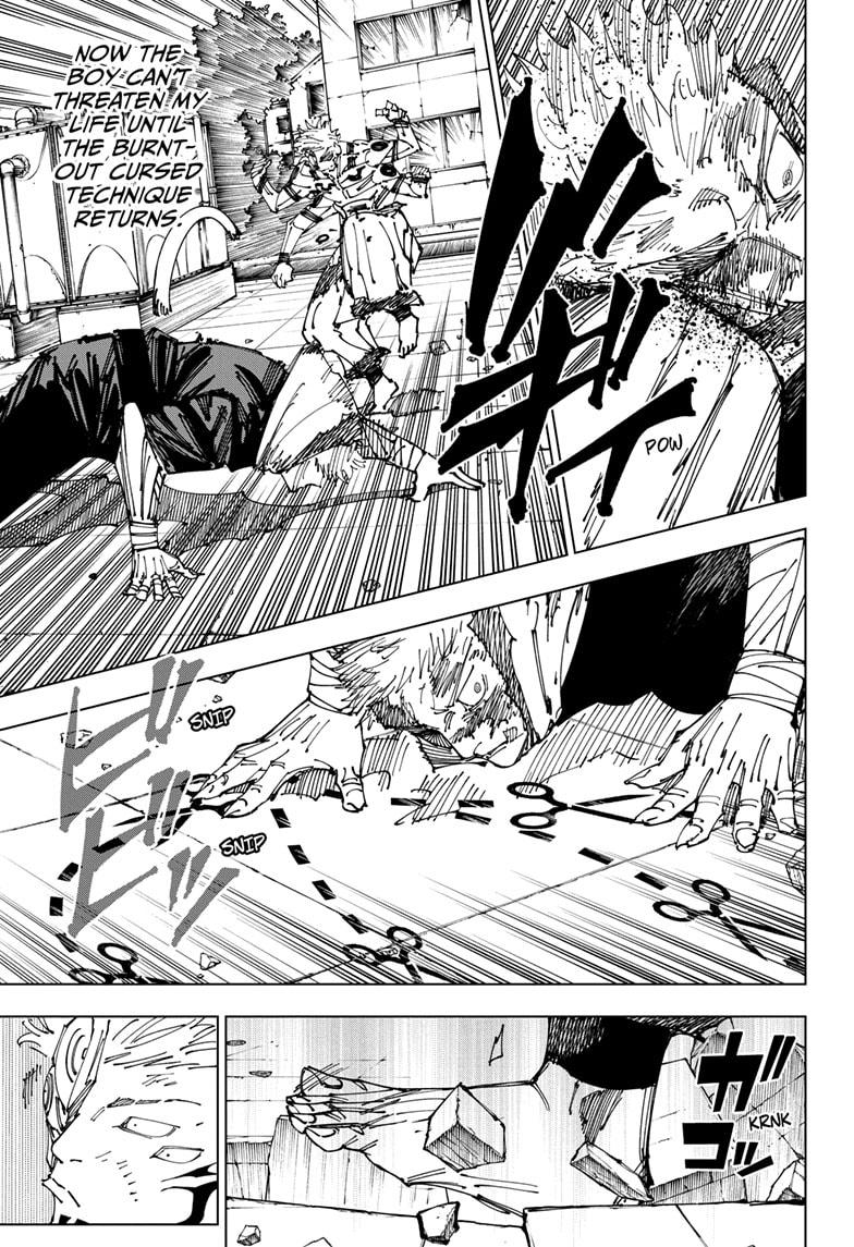 Jujutsu Kaisen Manga Chapter 264 page 13 - Inhuman Makyo Shinjuku Showdown, Part 36 scene
