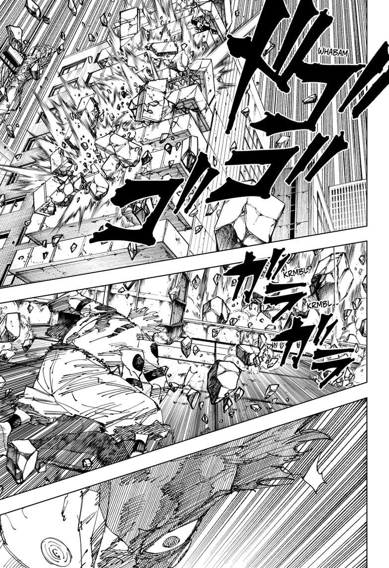Jujutsu Kaisen Manga Chapter 264 page 9 - Inhuman Makyo Shinjuku Showdown, Part 36 scene