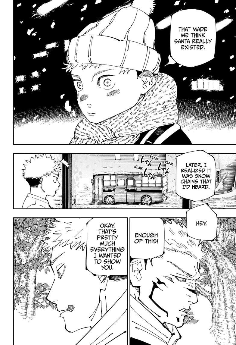 Jujutsu Kaisen Manga Chapter 265 page 10 - That Day scene